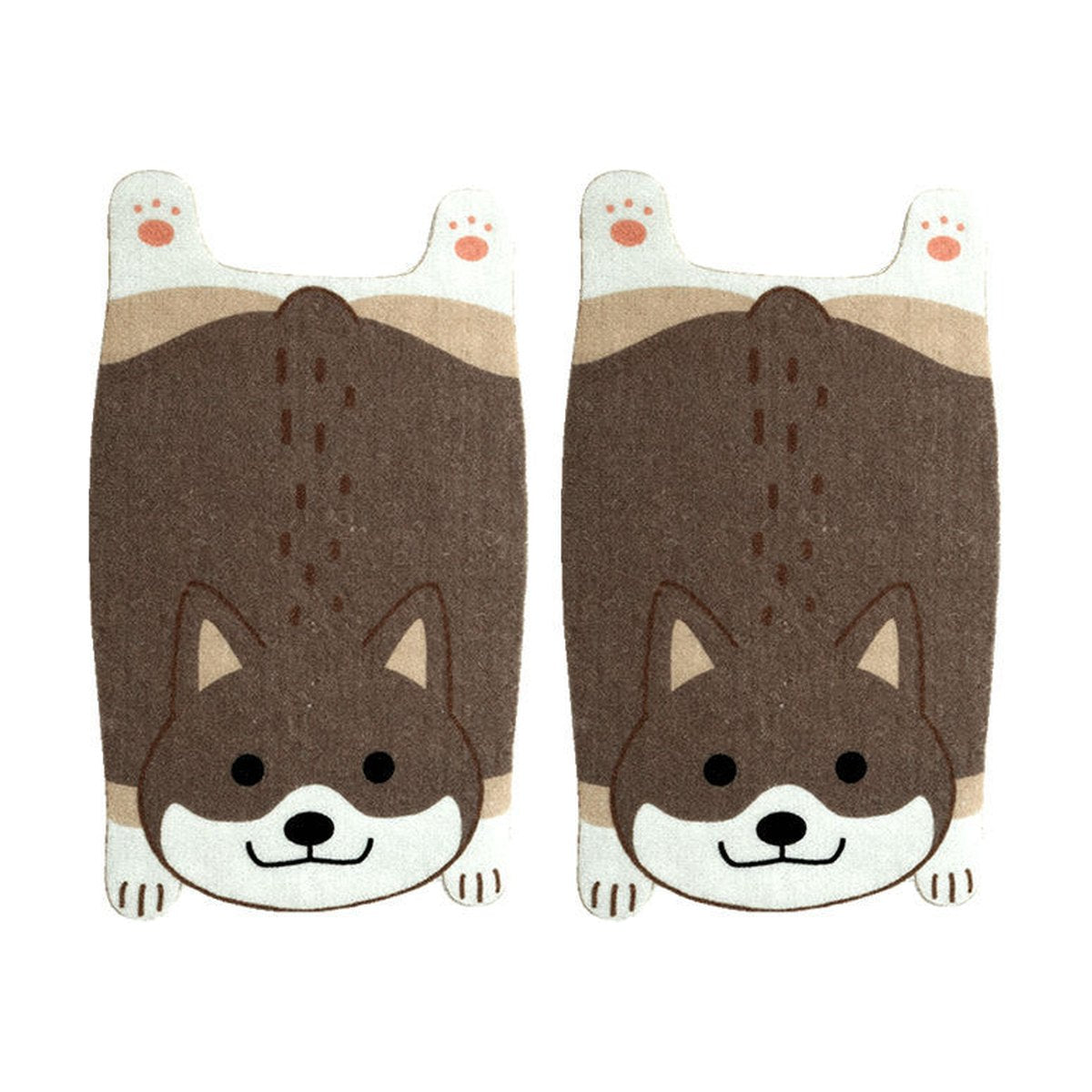 Cartoon Shiba Inu Corgi Doormat