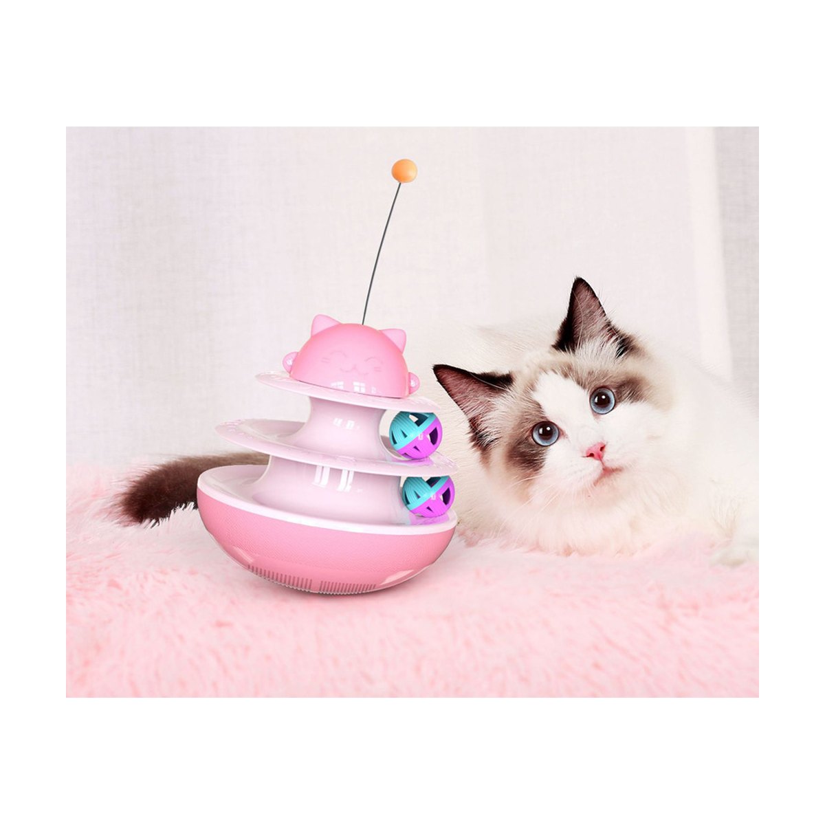 Cat Ball Track Tower