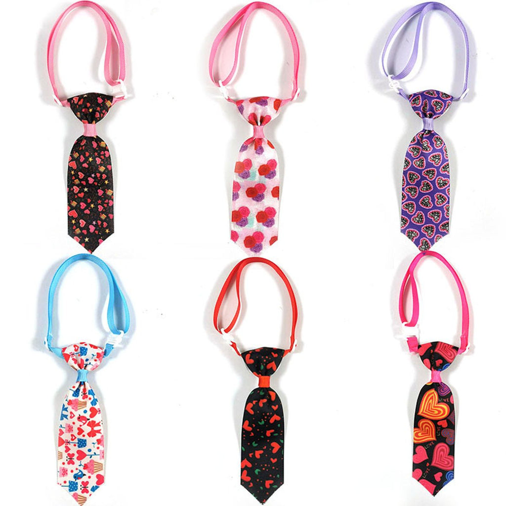 Cat Dog Love Adjustable Collar Decorative Tie