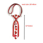Cat Dog Love Adjustable Collar Decorative Tie