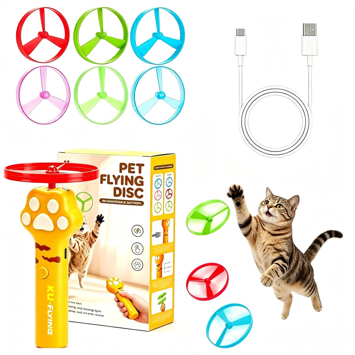 Cat Flying Disc Launcher
