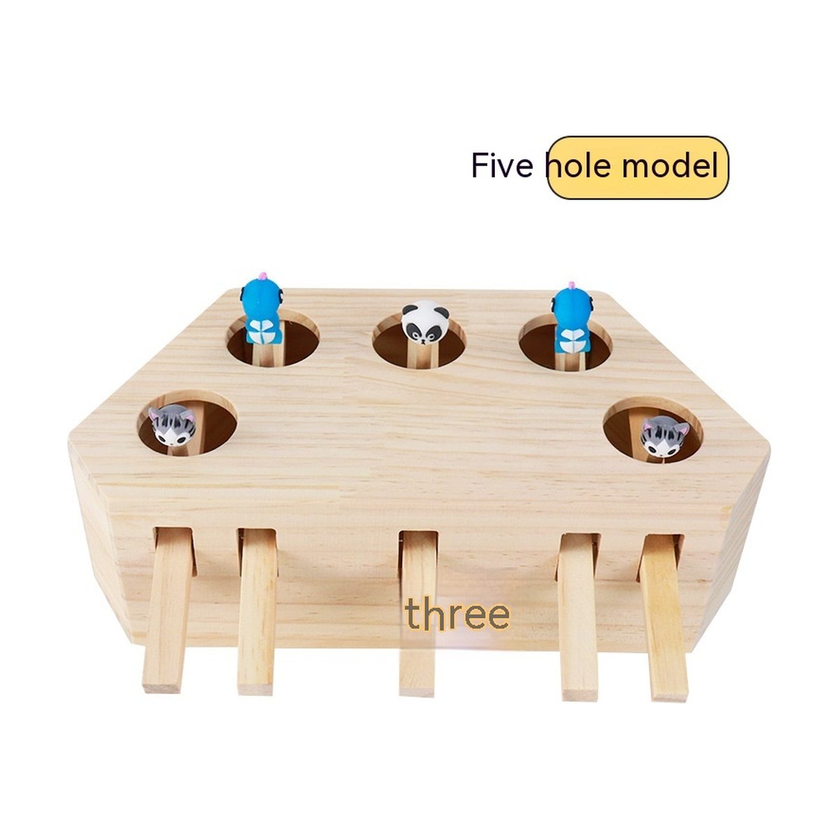 Cat Toy Whac- -mole Interactive Puzzle Solid