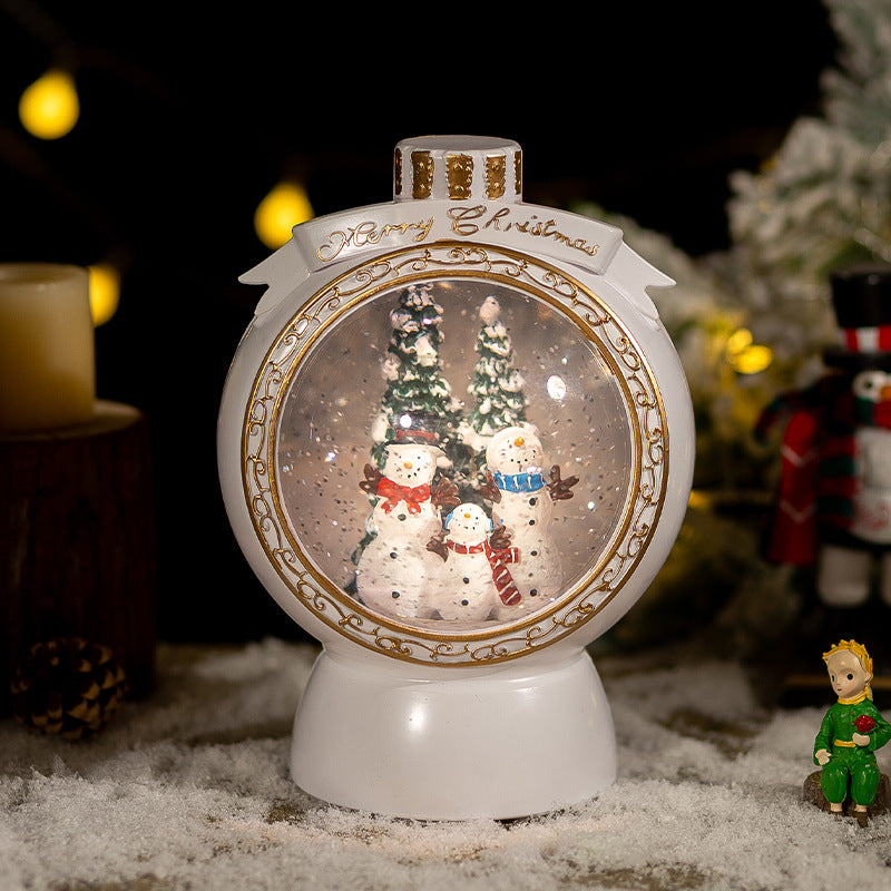 Snow Globe Music Box with Blowing Snow