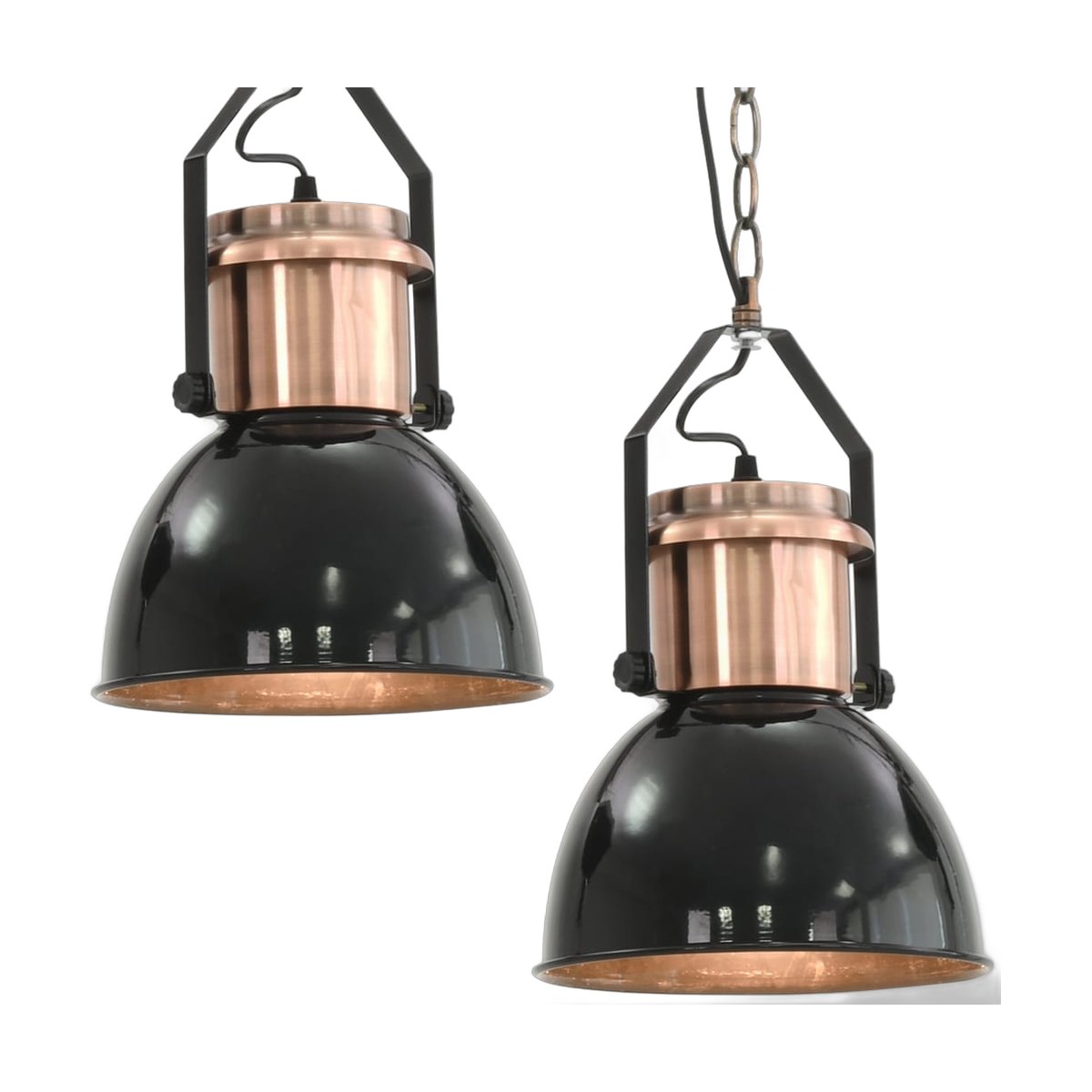 Ceiling Lamp 2 Pcs Round E27