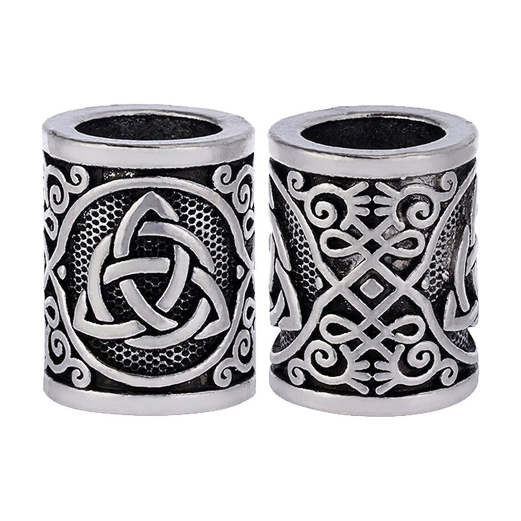 Celtic Knot Large Aperture Antique Silver Hair