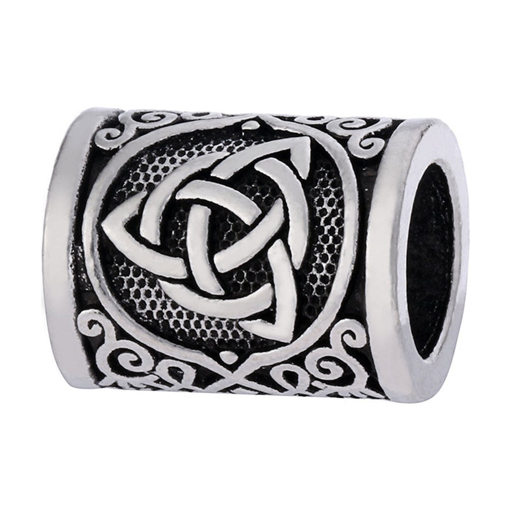 Celtic Knot Large Aperture Antique Silver Hair