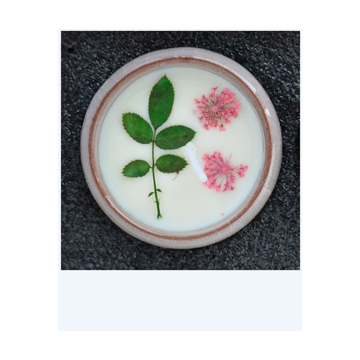 Ceramic Cup Dried Flowers Fragrant Candles