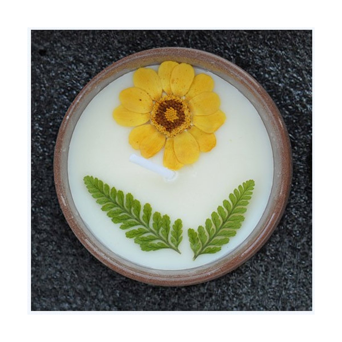 Ceramic Cup Dried Flowers Fragrant Candles