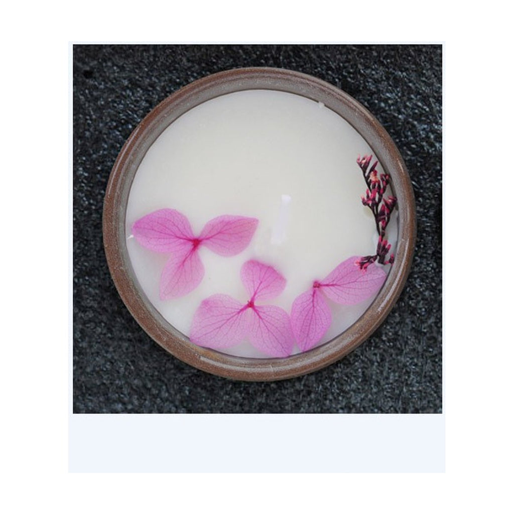 Ceramic Cup Dried Flowers Fragrant Candles