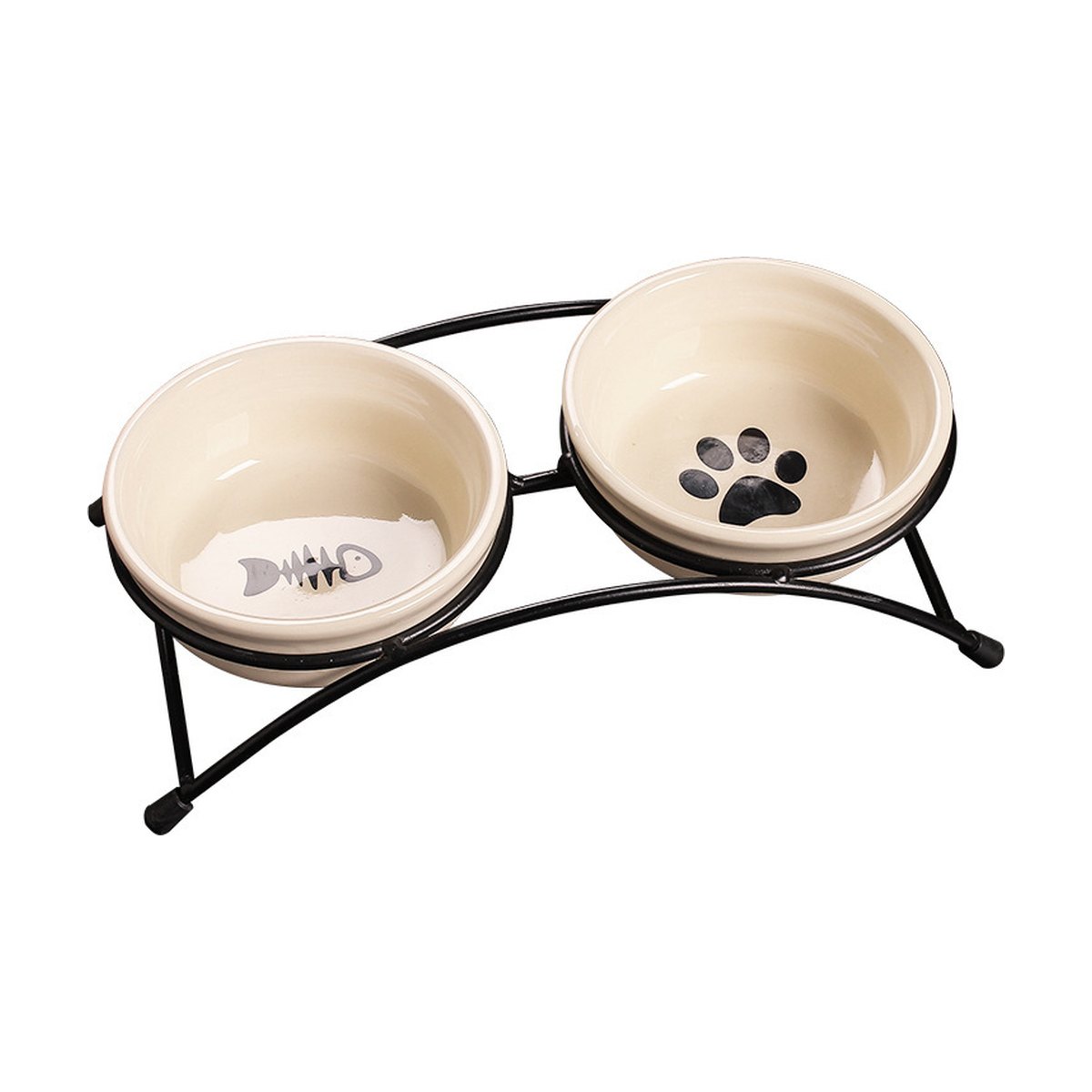 Ceramic Double Pet Bowl
