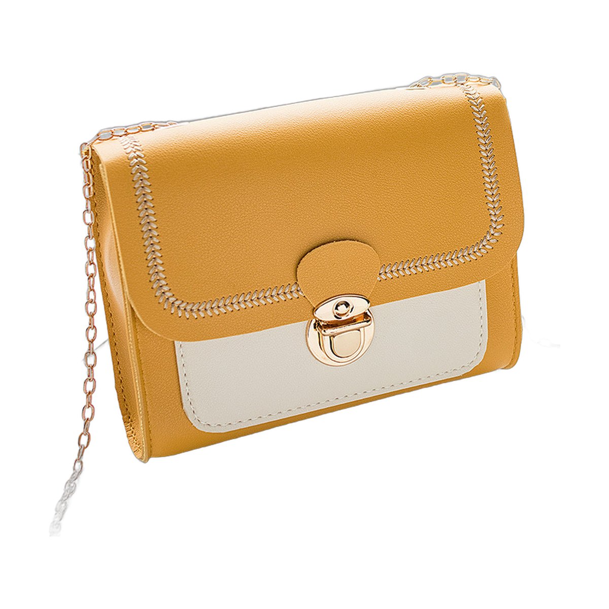 Chain Lock Shoulder Bag