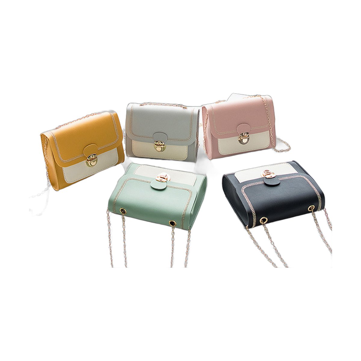 Chain Lock Shoulder Bag