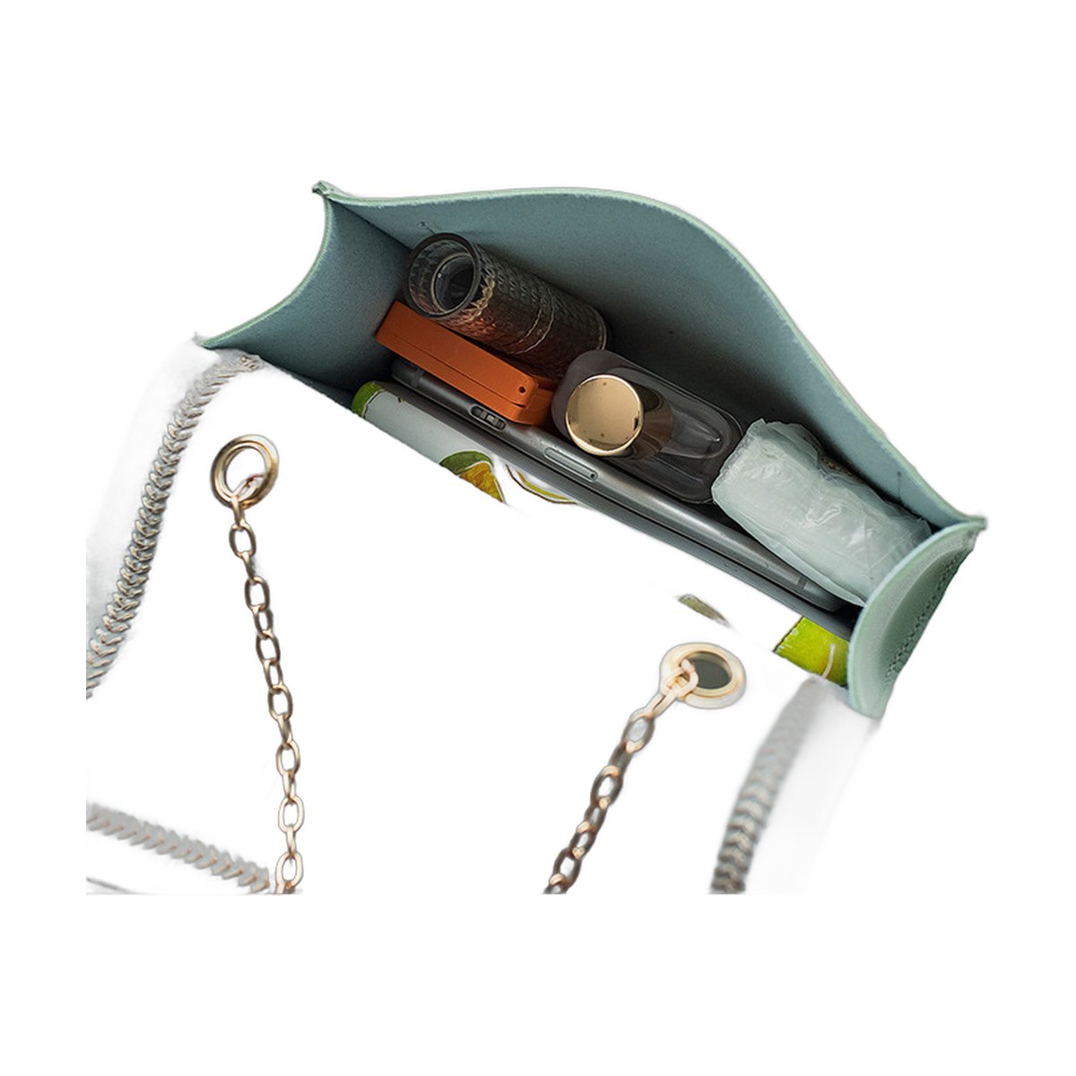Chain Lock Shoulder Bag