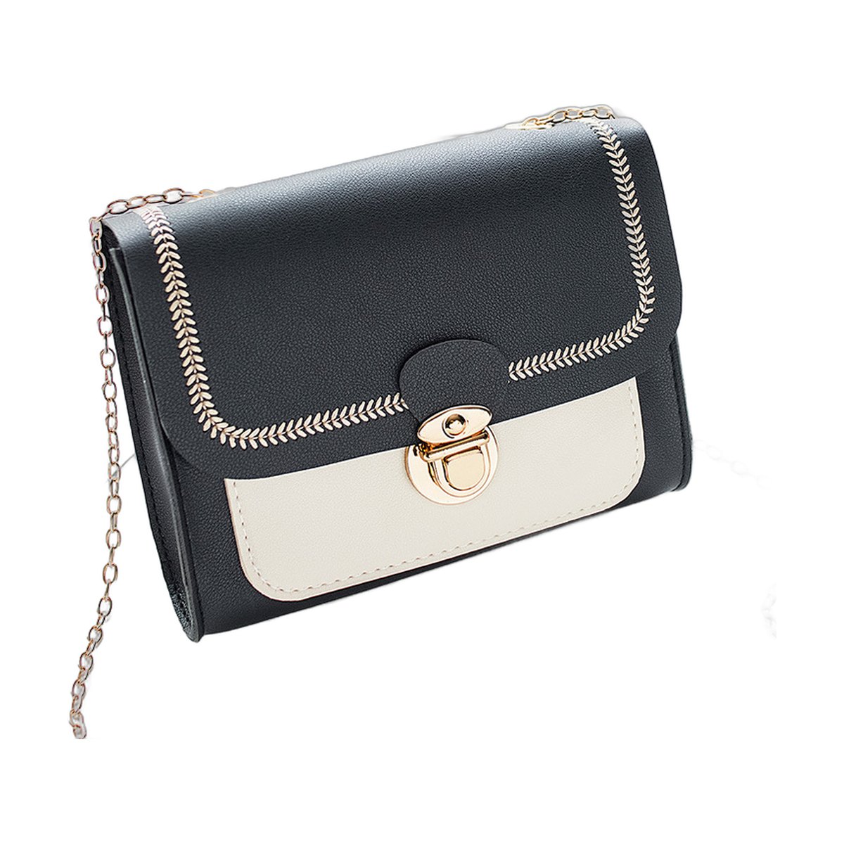 Chain Lock Shoulder Bag