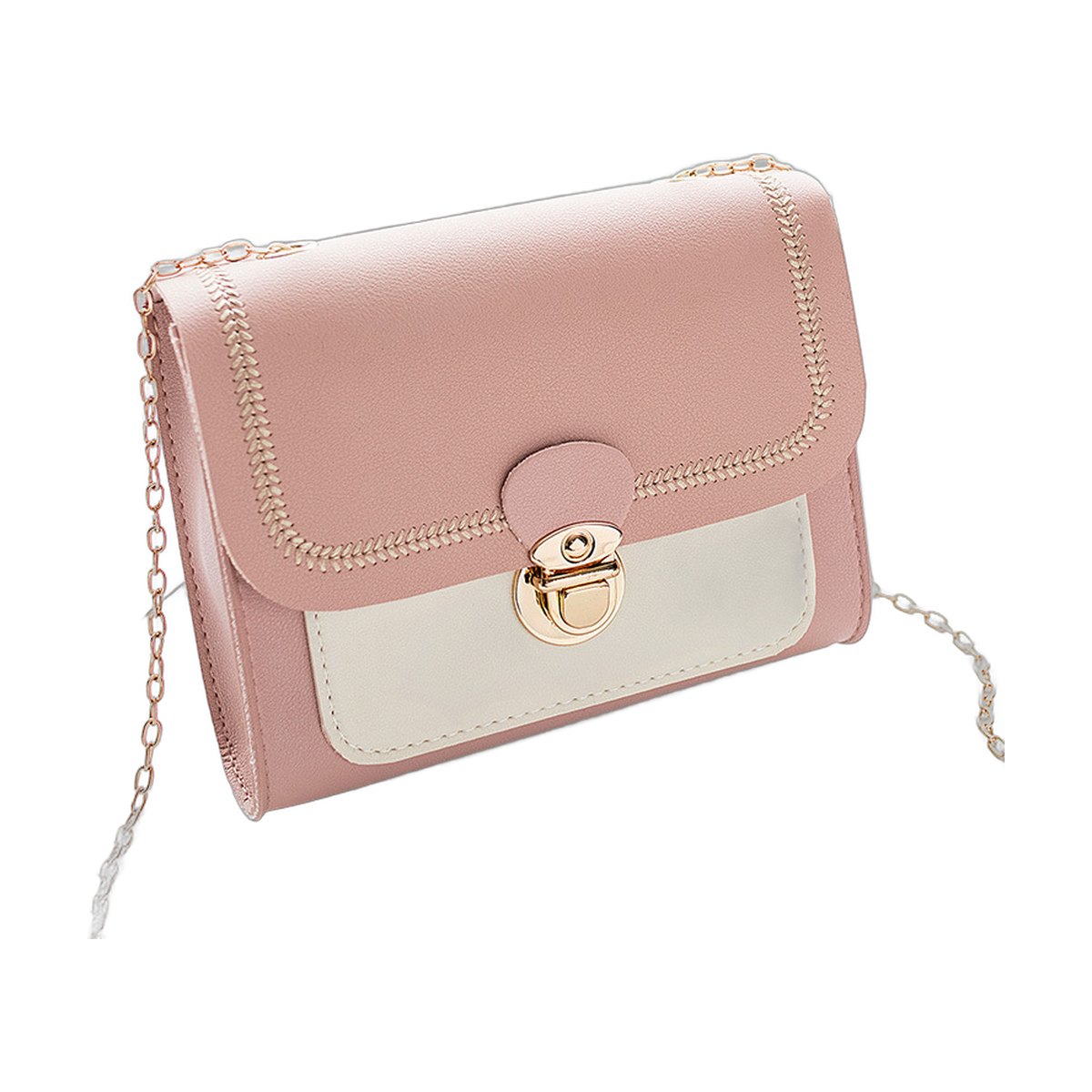 Chain Lock Shoulder Bag
