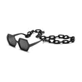 Chain Sunglasses Exaggerated Octagonal