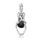 Charm Doll Bear Pendant Silver Accessories Bracelet