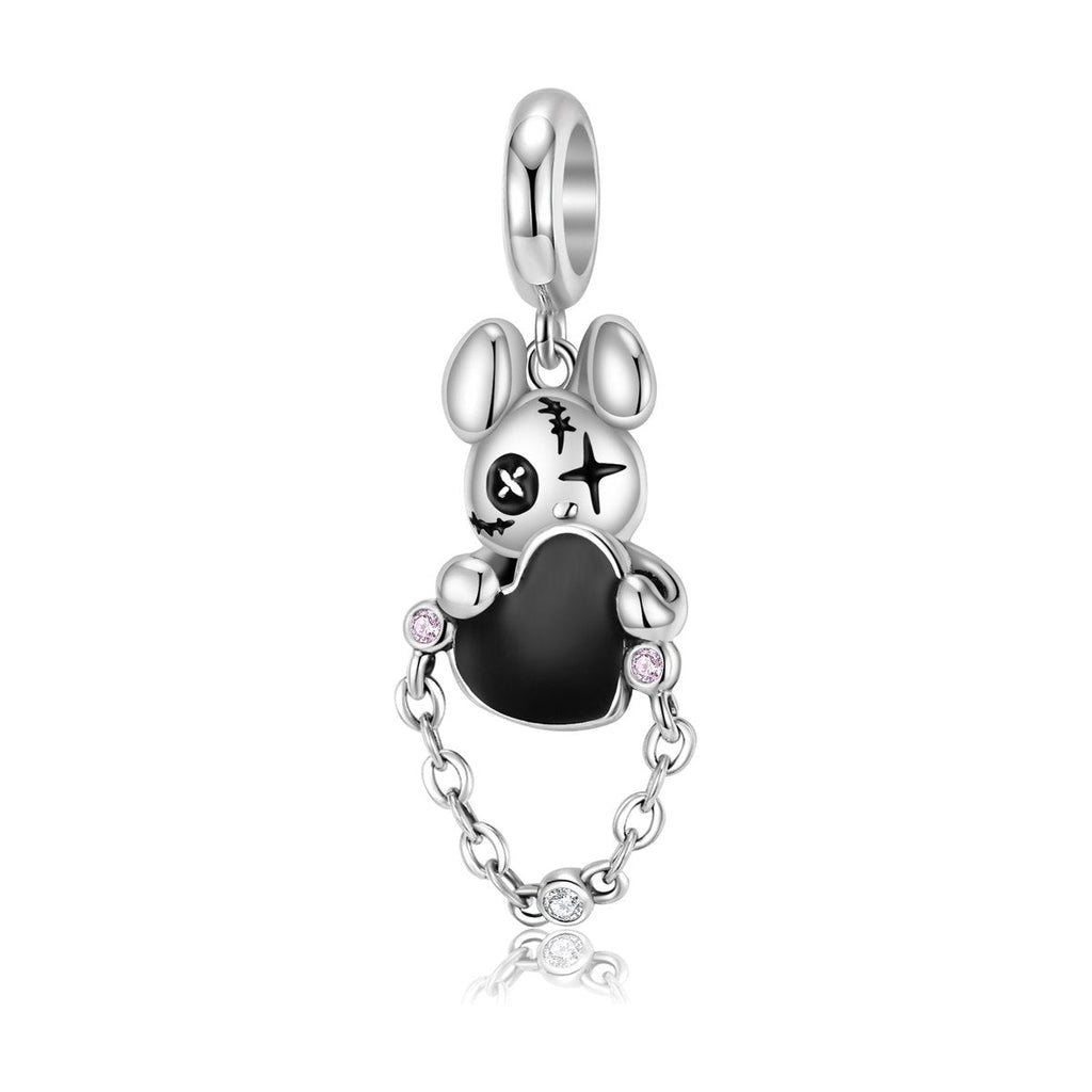 Charm Doll Bear Pendant Silver Accessories Bracelet