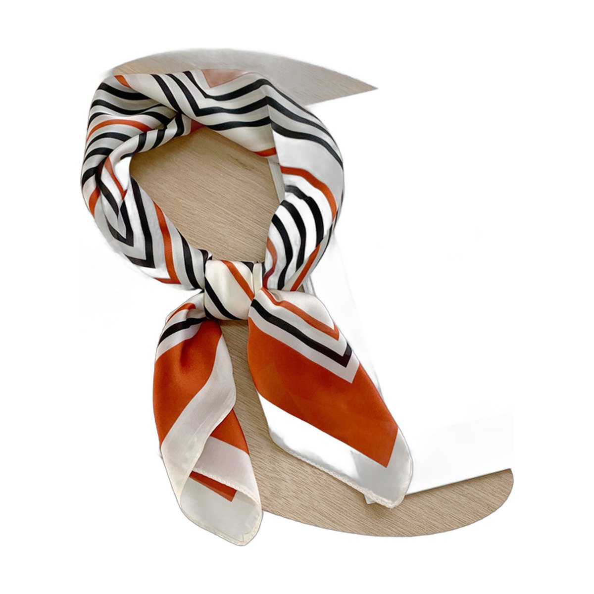 Checkerboard Silk Scarf