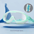 Childrens High-definition Waterproof Anti-fog One-piece Swim Goggles