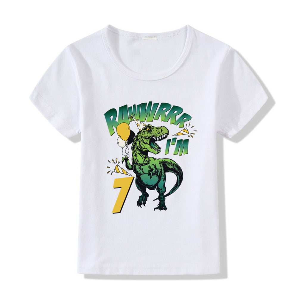 Children's T-shirt Numbers 1-9 Birthday