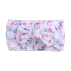 Children's Wide-brimmed Elastic Bow Baby Printed Headband