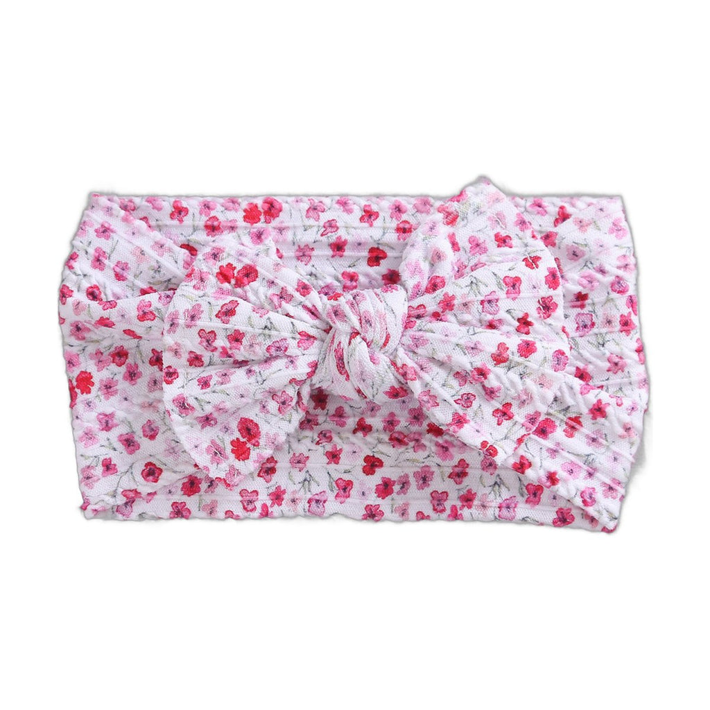 Children's Wide-brimmed Elastic Bow Baby Printed Headband