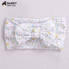 Children's Wide-brimmed Elastic Bow Baby Printed Headband