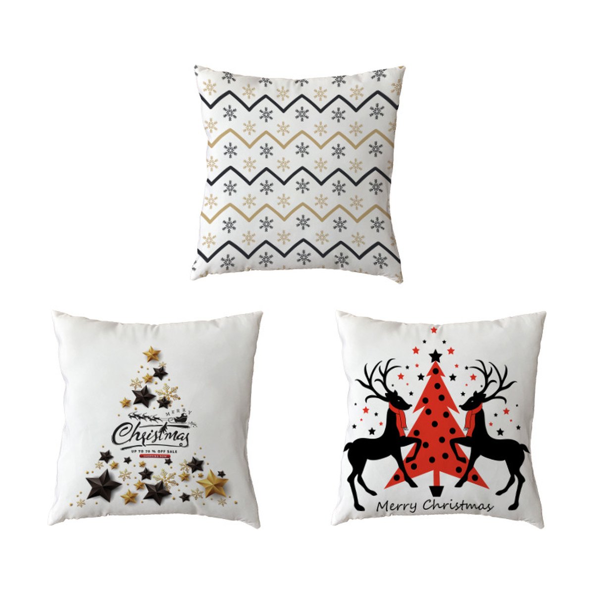 Christmas Ball and Tree Pillow Cover