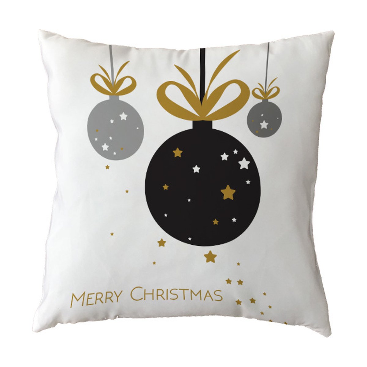 Christmas Ball and Tree Pillow Cover