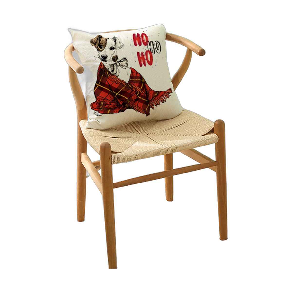 Christmas Cartoon Linen Cushion Cover