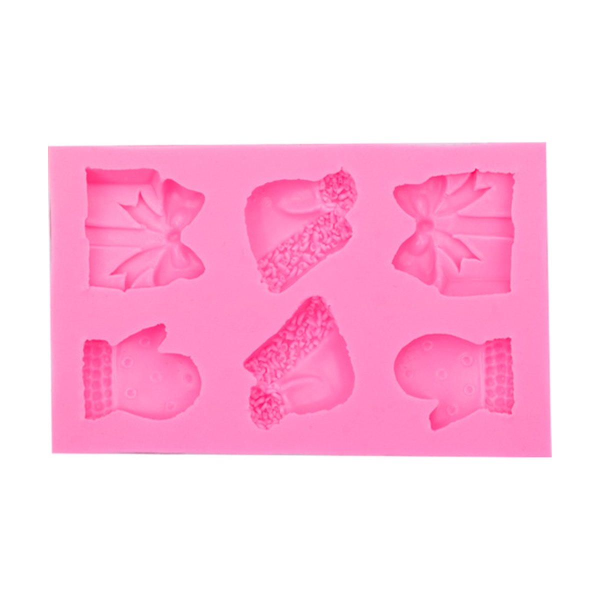 Christmas Glove and Snowflake Silicone Mould