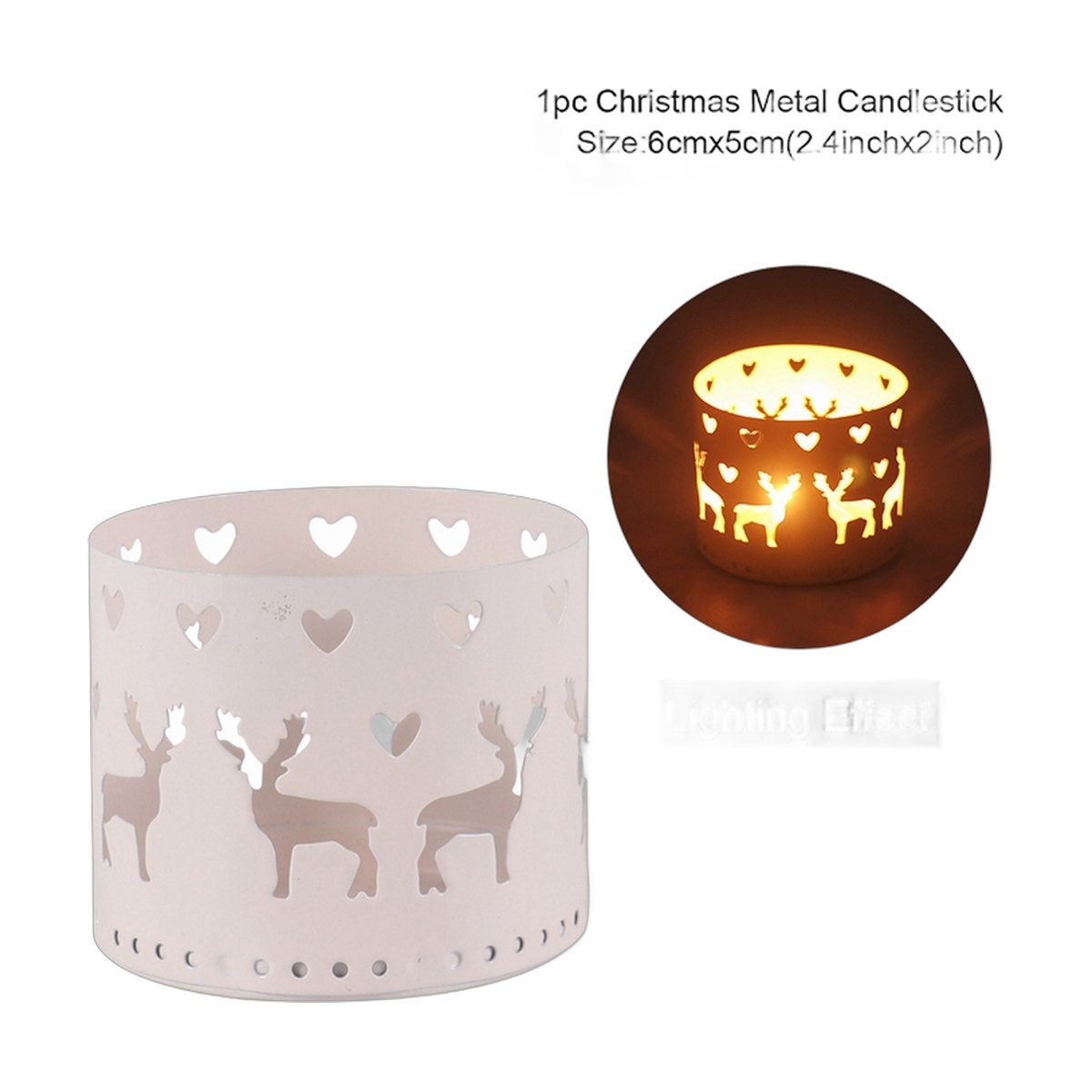 Christmas Iron Candle Holder