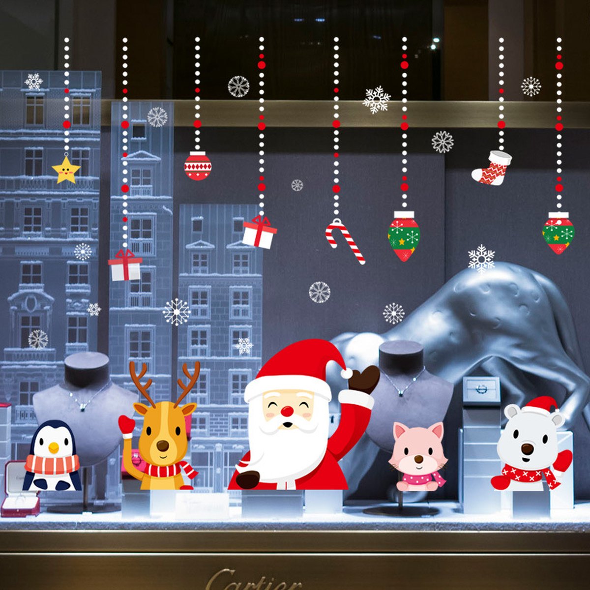 Christmas Ring Window Stickers