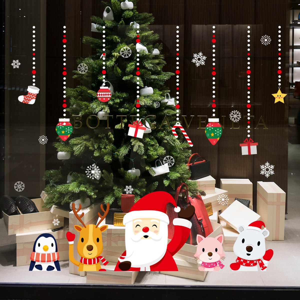 Christmas Ring Window Stickers