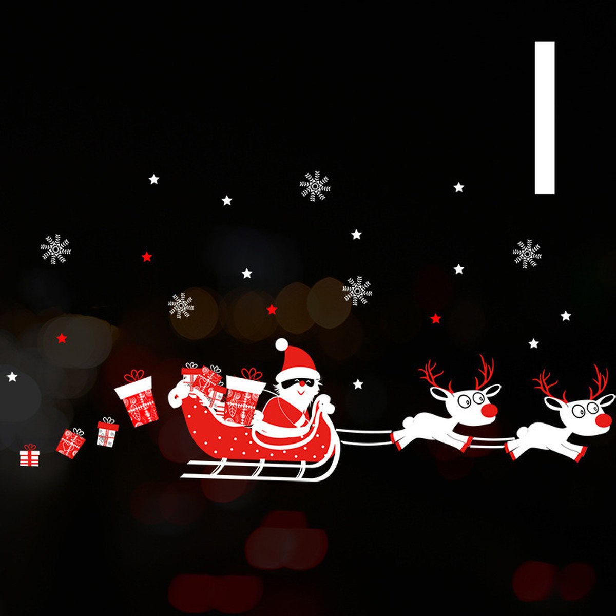 Christmas Static Window Clings