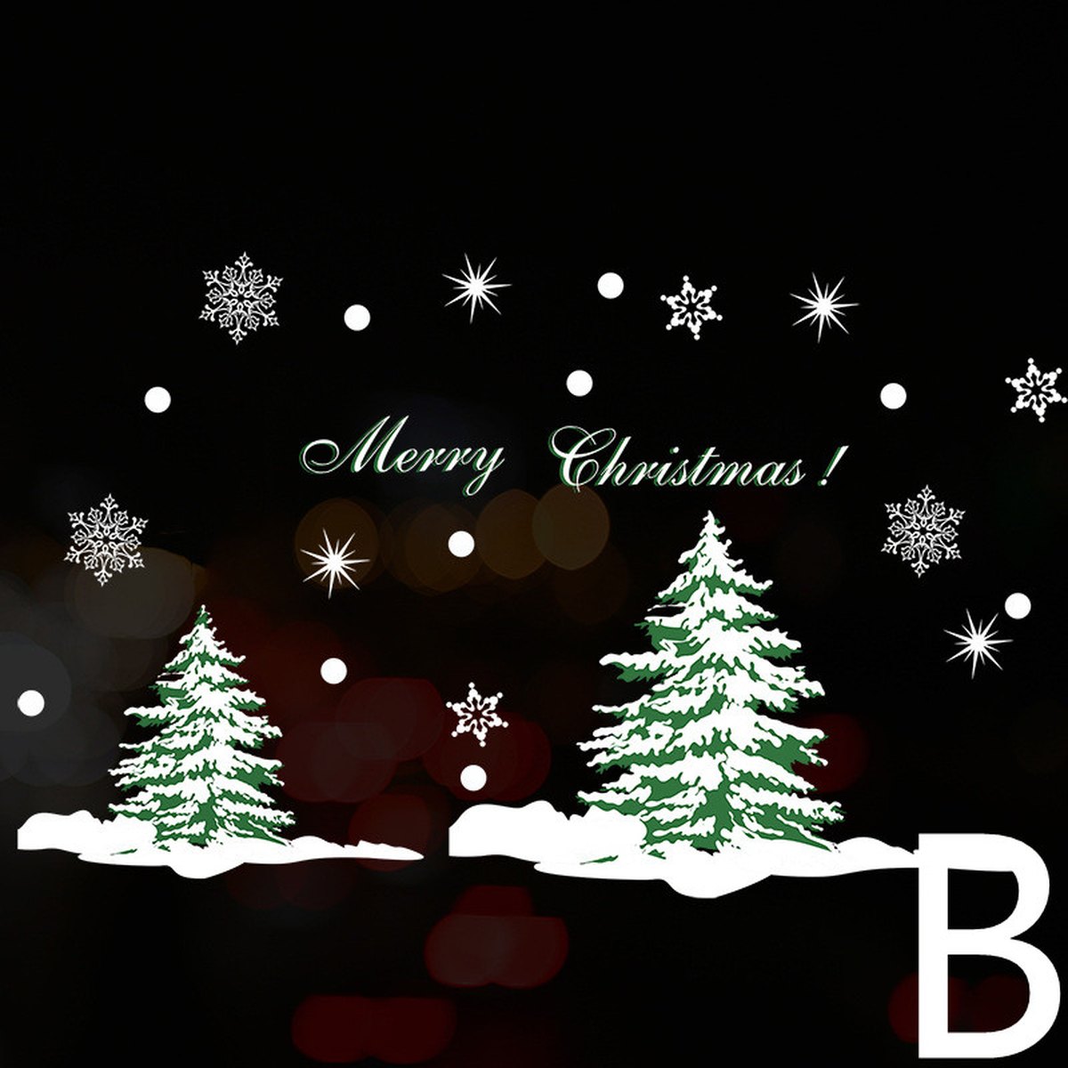 Christmas Static Window Clings