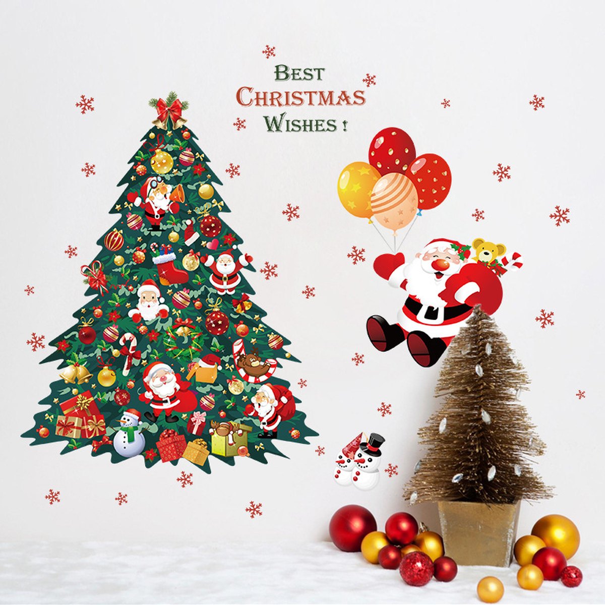 Christmas Window Wall Sticker 60 × 90 cm