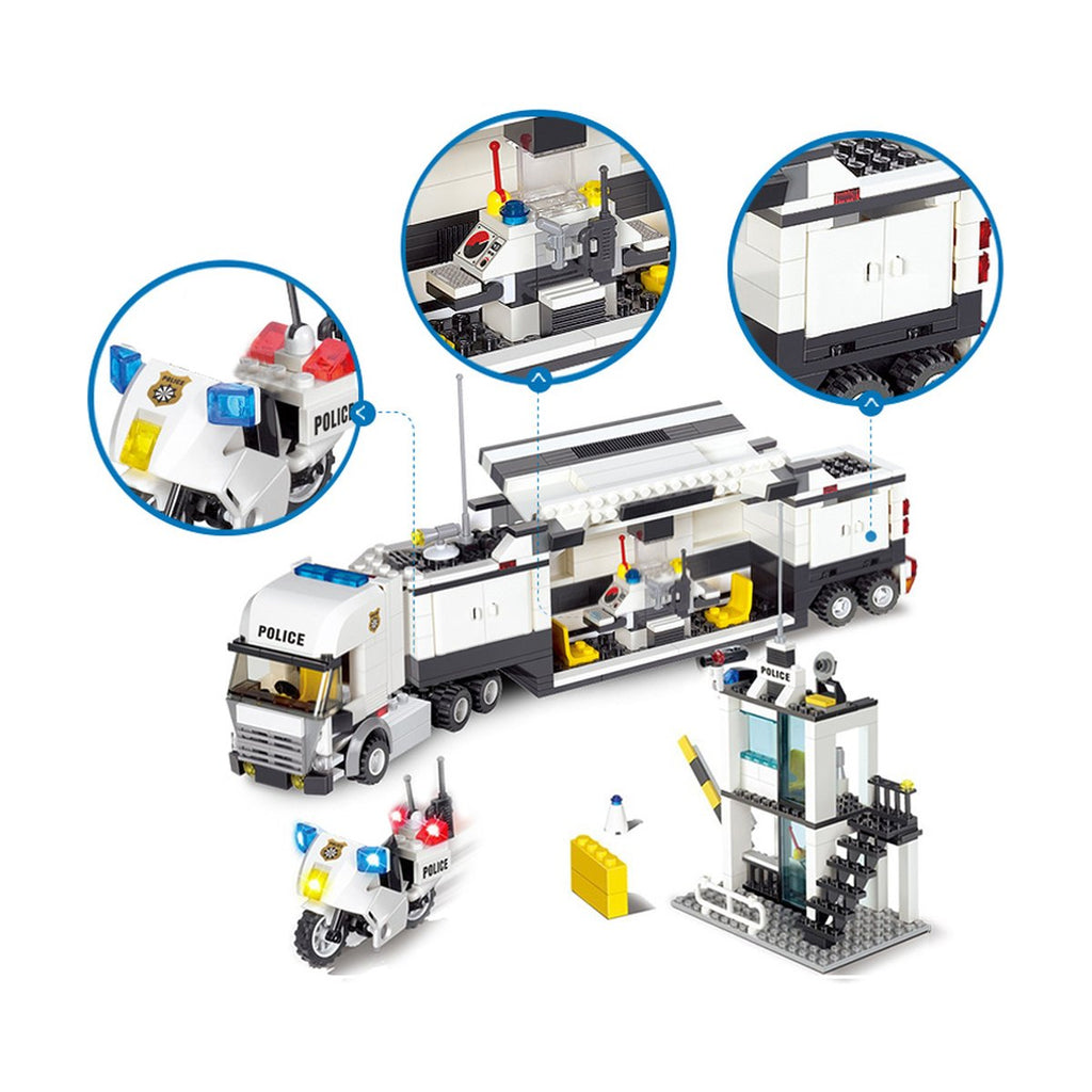 Classic Building Blocks Police Station Model DIY