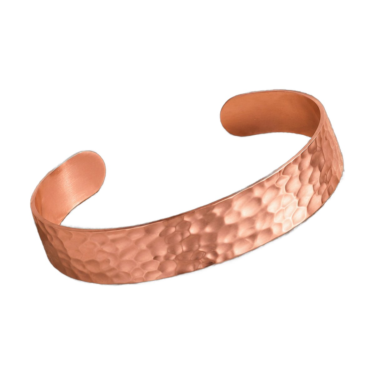 Classic Hammered-texture Open Bangle