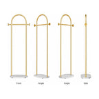 Clothing Rack Golden Metal Freestanding Heavy Duty