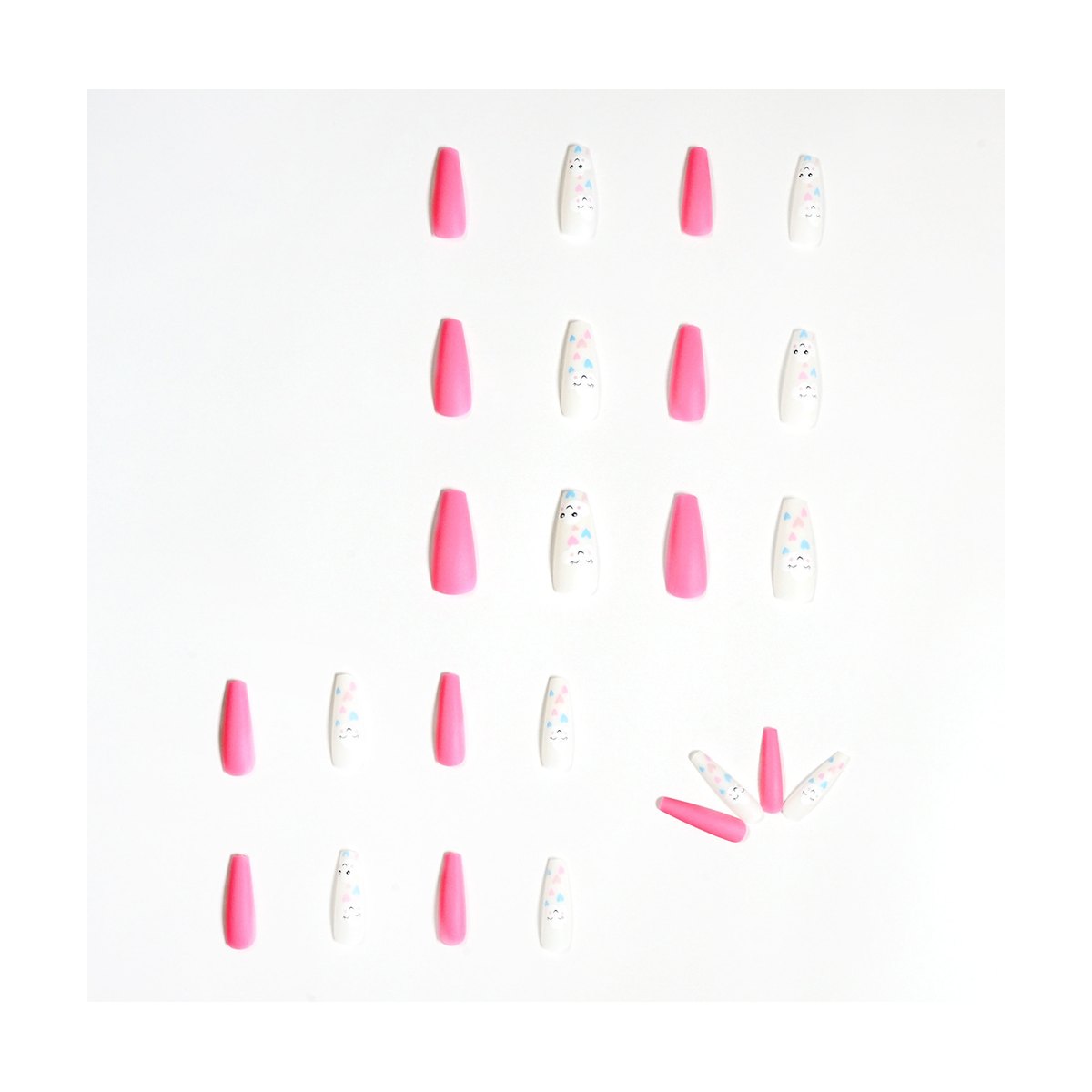 Cloud Smile Nail Stickers