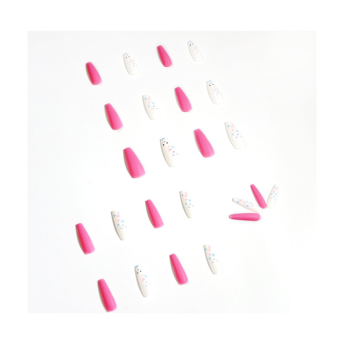 Cloud Smile Nail Stickers