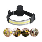 Cob LED Headlamp Built-in Battery Rechargeable Head