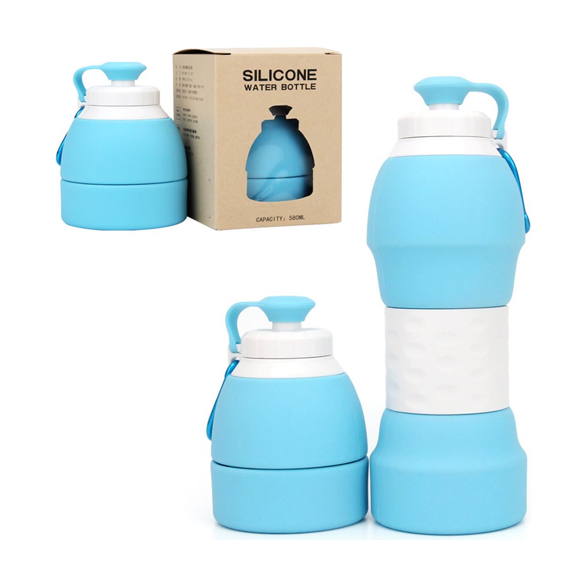 Collapsible Silicone Water Bottle