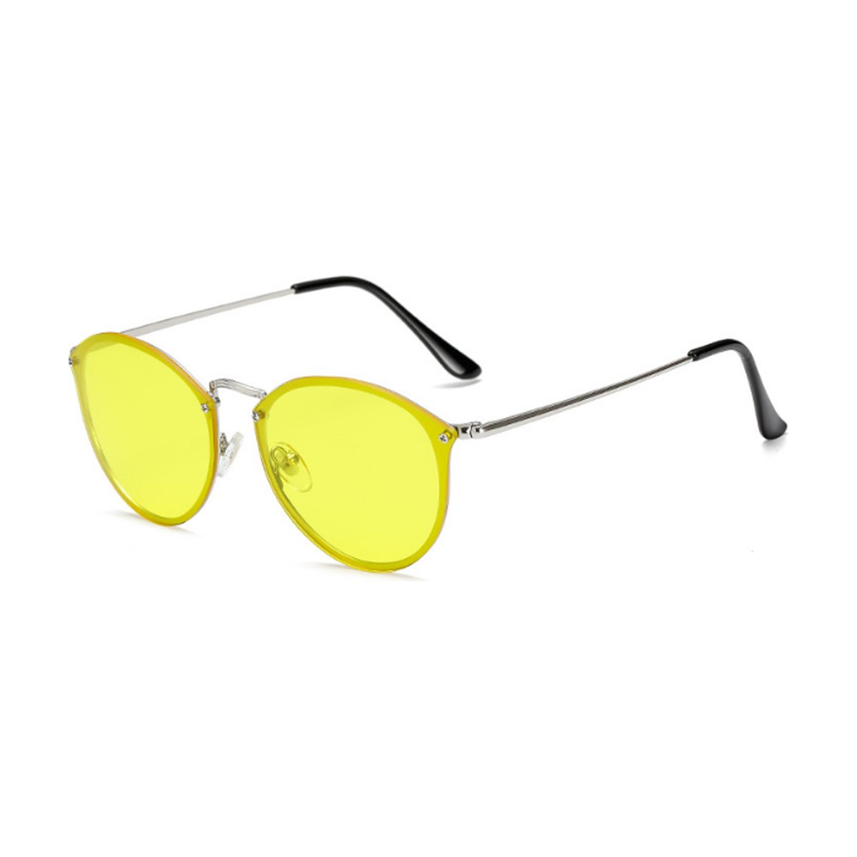 Color Film Sunglasses Reflector Rimless