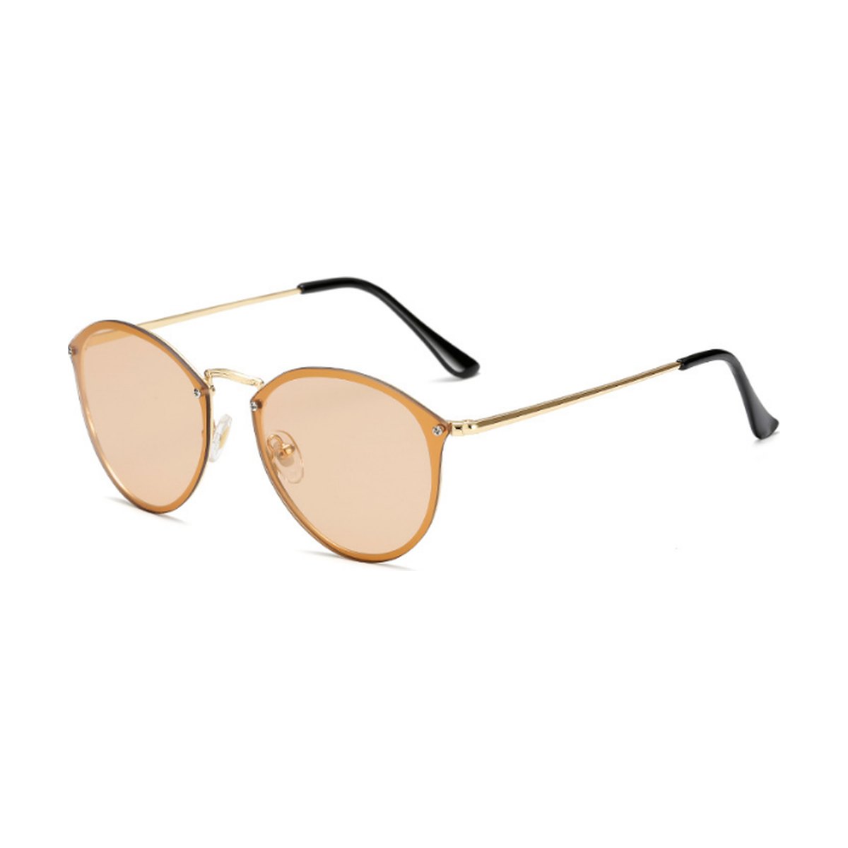 Color Film Sunglasses Reflector Rimless