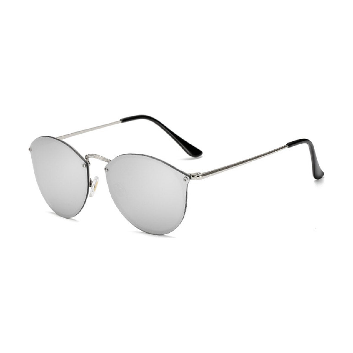 Color Film Sunglasses Reflector Rimless