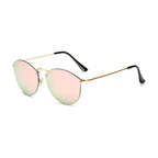 Color Film Sunglasses Reflector Rimless
