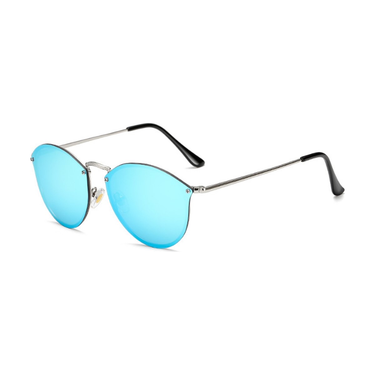 Color Film Sunglasses Reflector Rimless